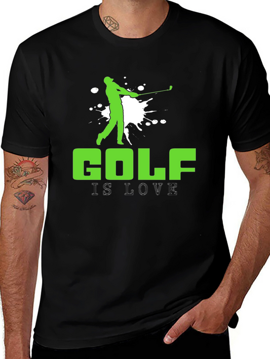 Golf is Love T-Shirt - Golfer Silhouette