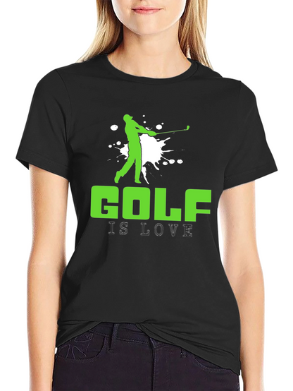 Golf is Love T-Shirt - Golfer Silhouette