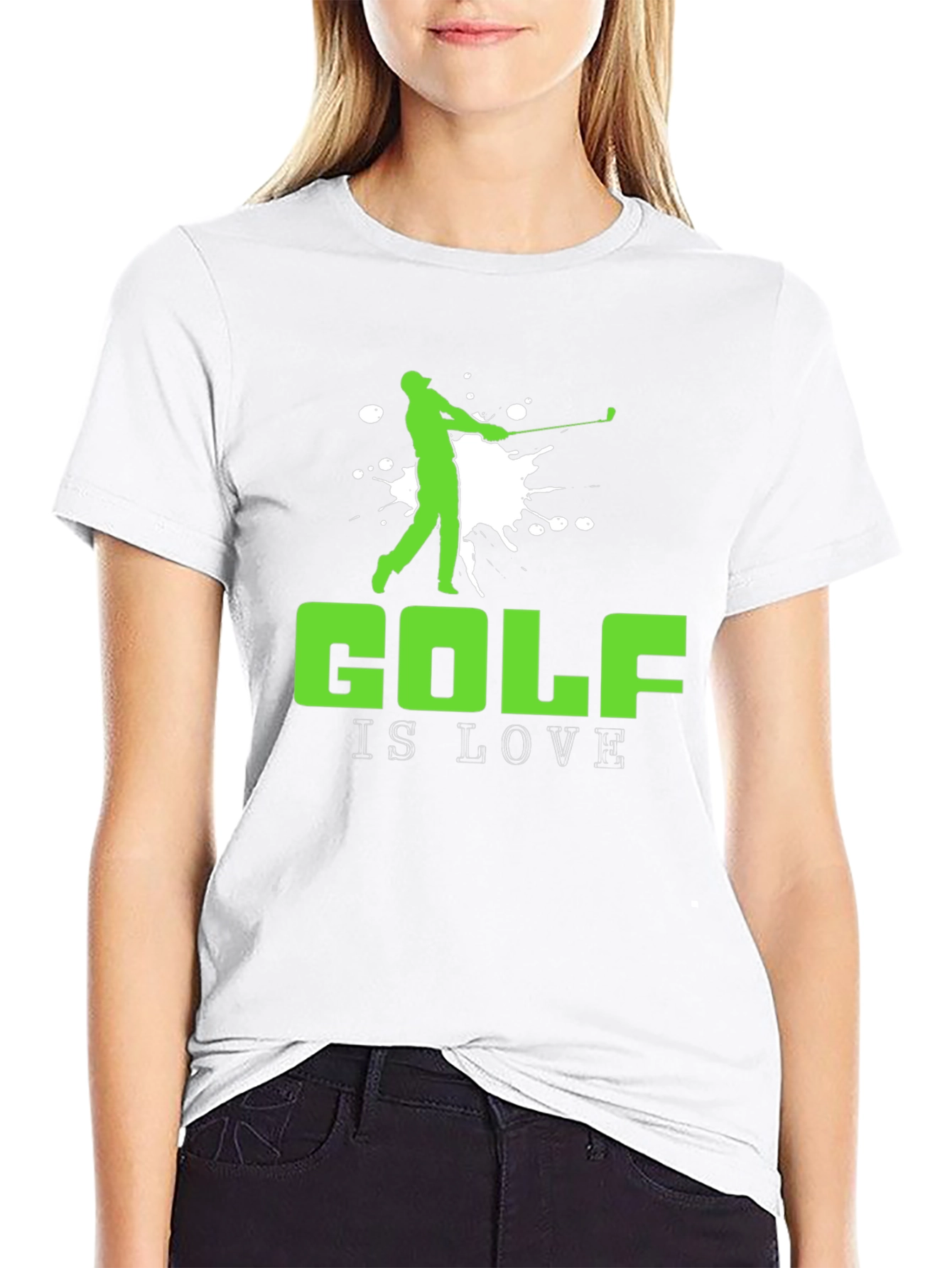 Golf is Love T-Shirt - Golfer Silhouette