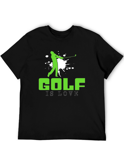 Golf is Love T-Shirt - Golfer Silhouette