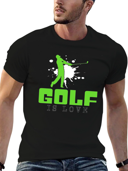Golf is Love T-Shirt - Golfer Silhouette