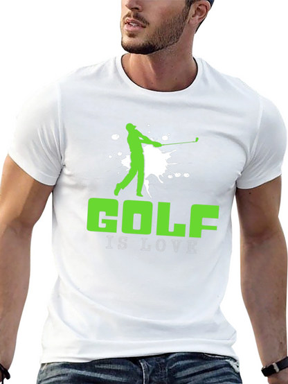 Golf is Love T-Shirt - Golfer Silhouette