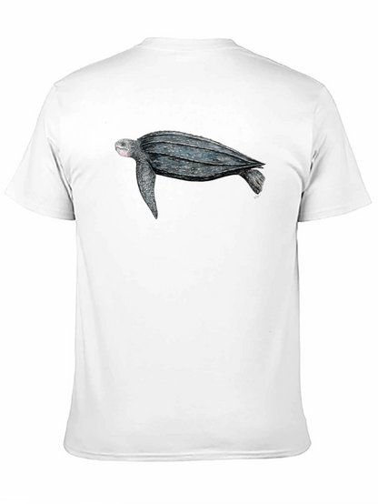 Sea Turtle Graphic Tee - Black Cotton T-Shirt