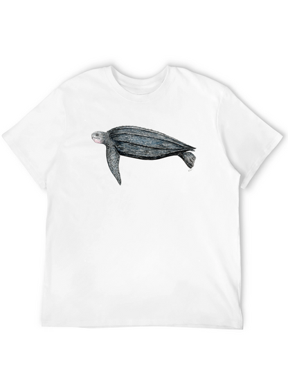 Sea Turtle Graphic Tee - Black Cotton T-Shirt