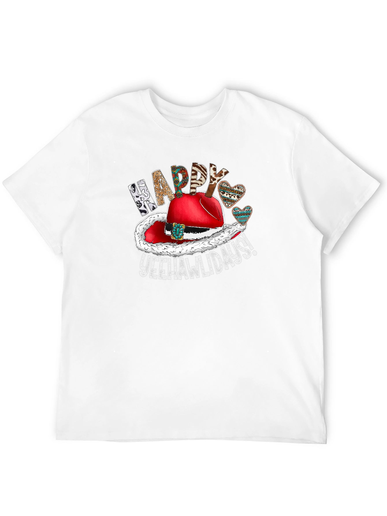 Festive Yeehawlidays Graphic Tee