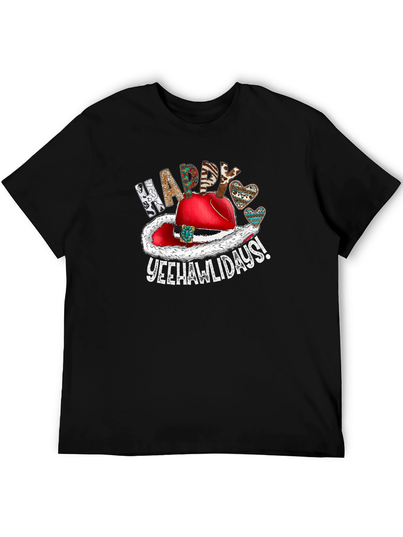 Festive Yeehawlidays Graphic Tee