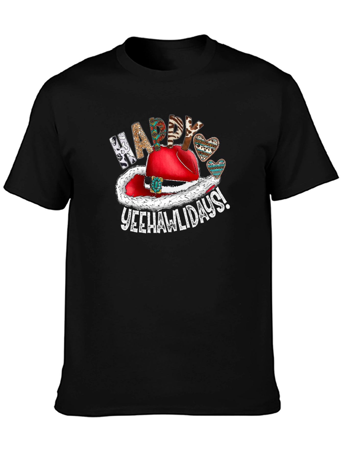 Festive Yeehawlidays Graphic Tee