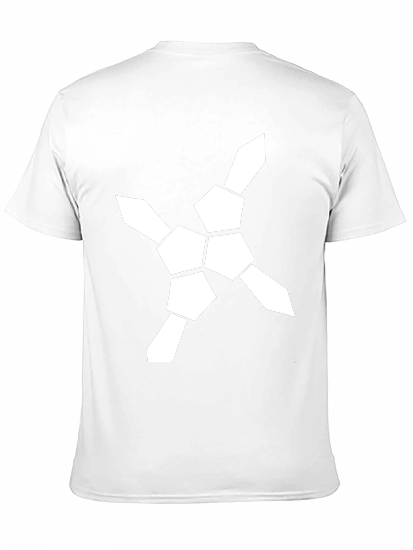 Geometric Graphic Tee - Modern Design Black T-Shirt