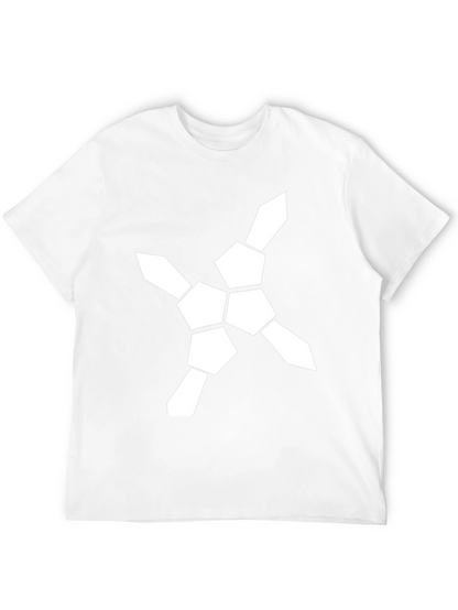 Geometric Graphic Tee - Modern Design Black T-Shirt