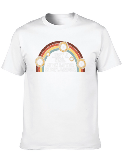 Sunflower Lover Rainbow Graphic Tee