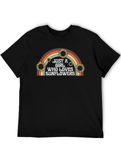 Sunflower Lover Rainbow Graphic Tee