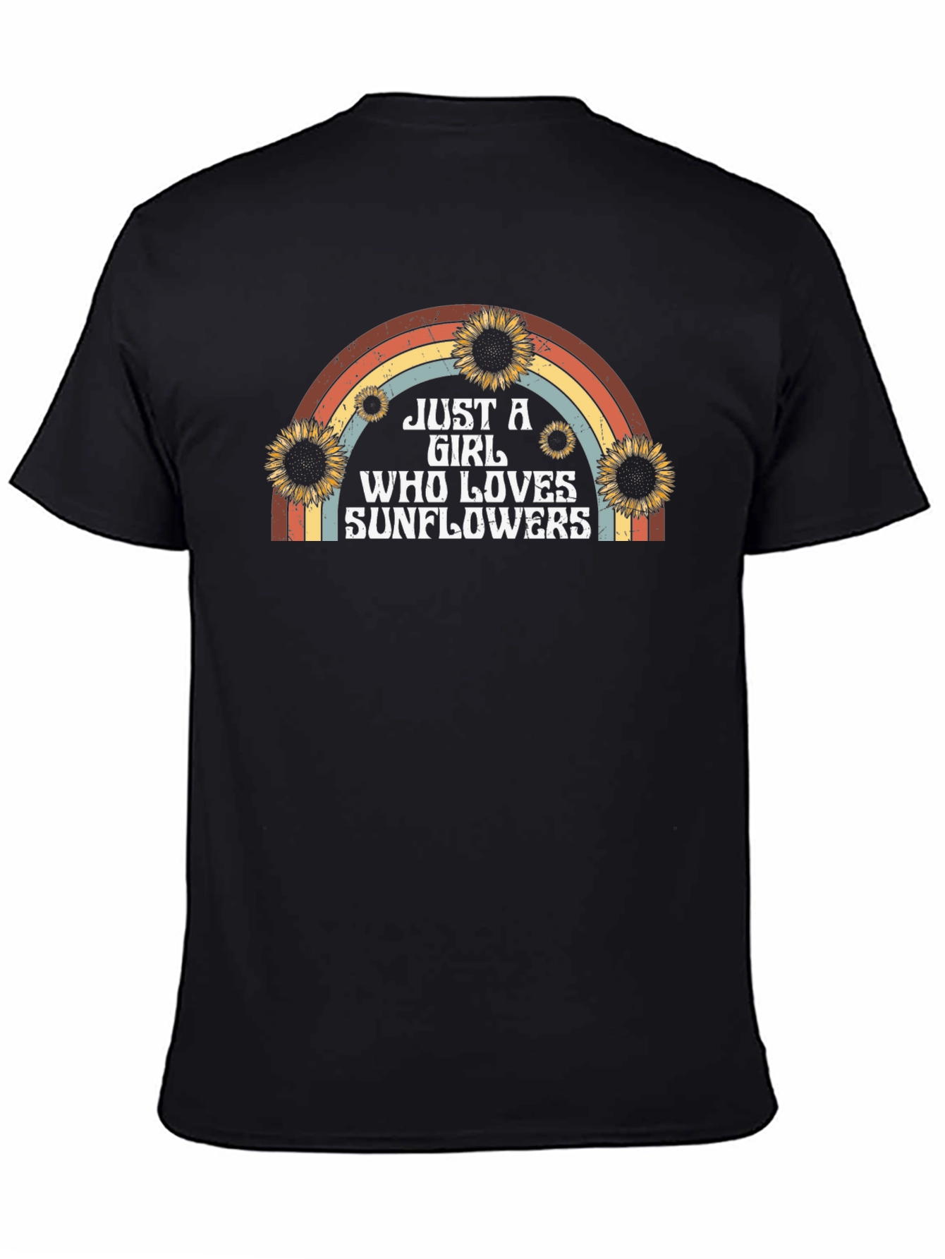 Sunflower Lover Rainbow Graphic Tee