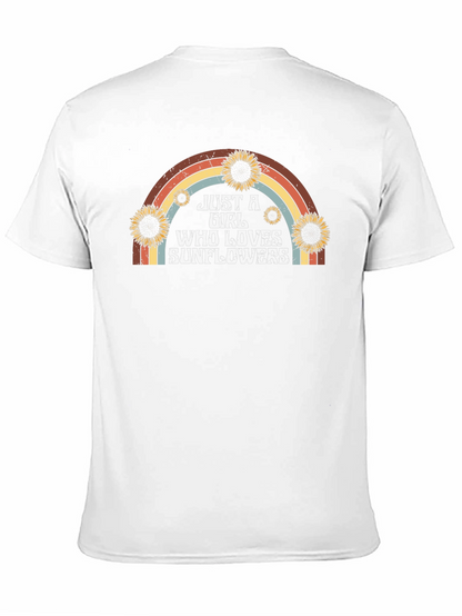 Sunflower Lover Rainbow Graphic Tee
