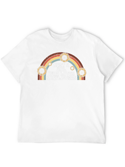 Sunflower Lover Rainbow Graphic Tee