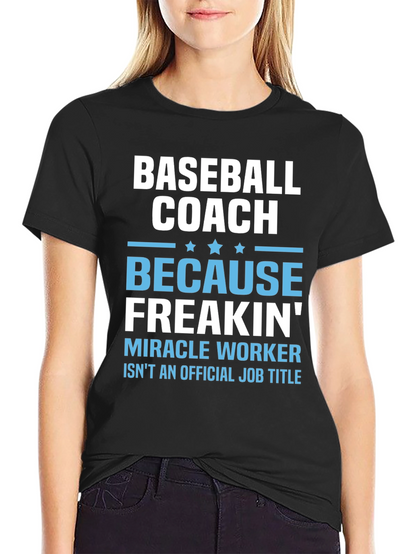Baseball Coach T-Shirt Funny Gift for Coaches