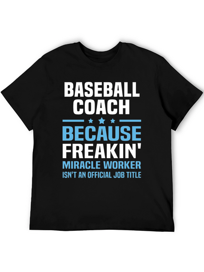 Baseball Coach T-Shirt Funny Gift for Coaches