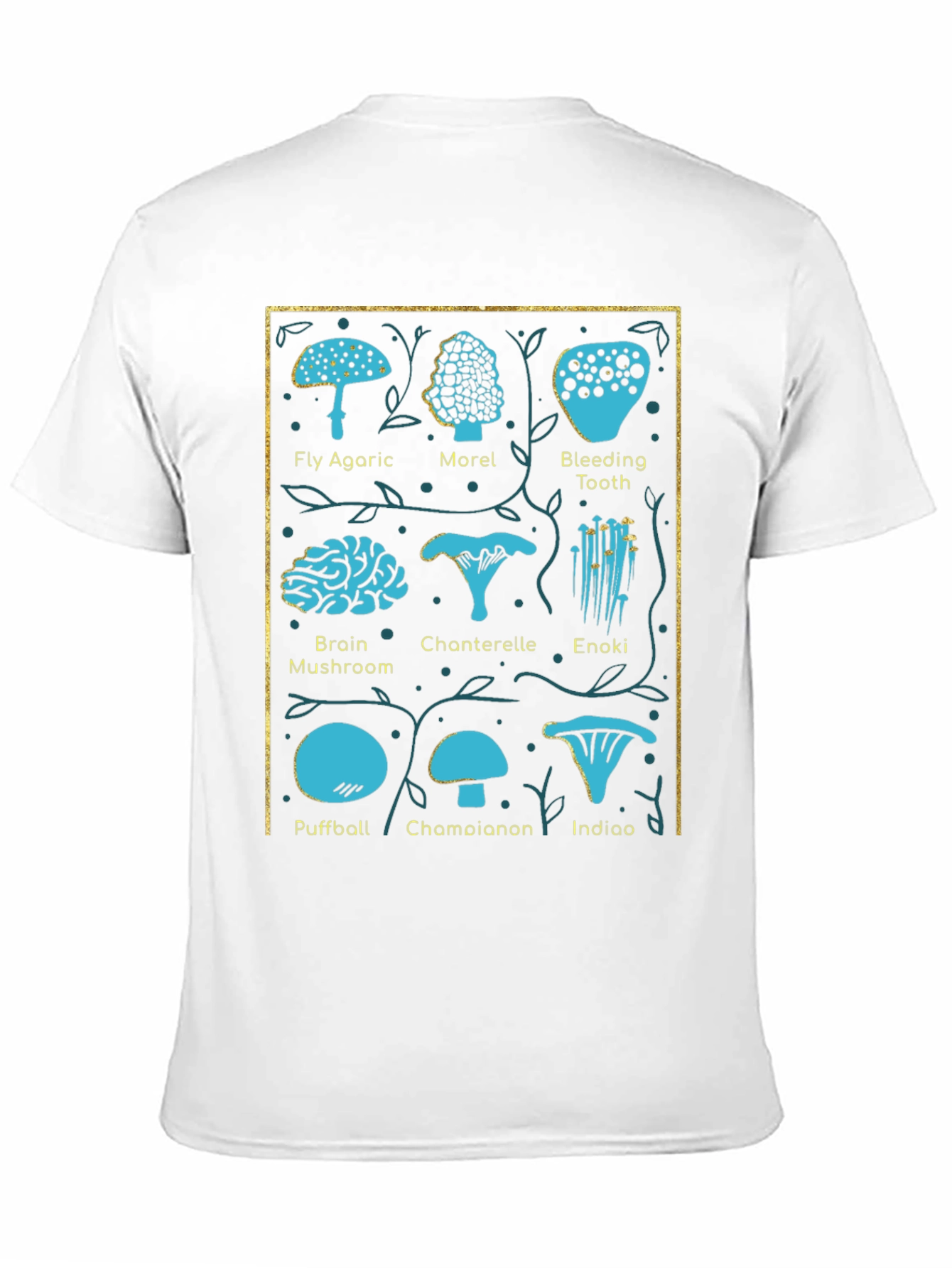 Mushroom Identification Chart T-Shirt