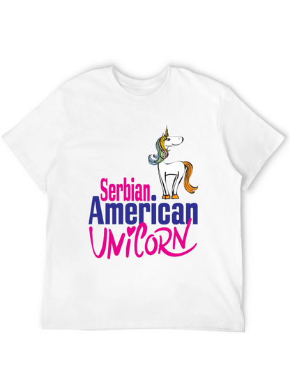 Serbian American Unicorn T-Shirt