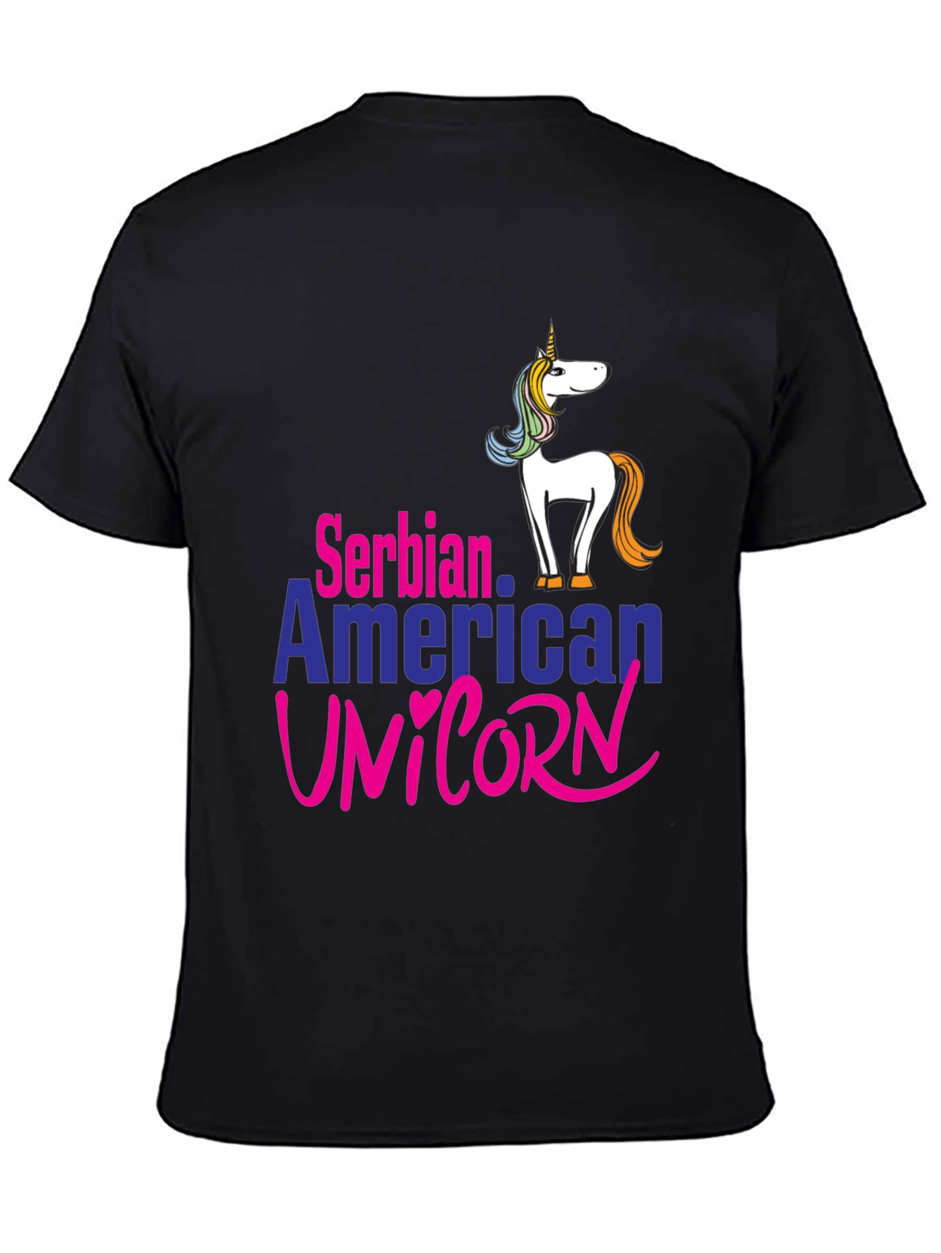Serbian American Unicorn T-Shirt
