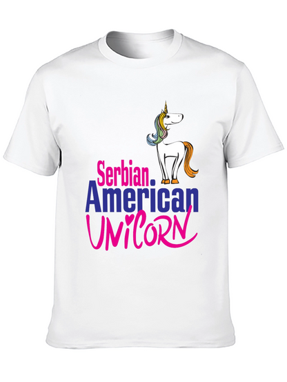Serbian American Unicorn T-Shirt