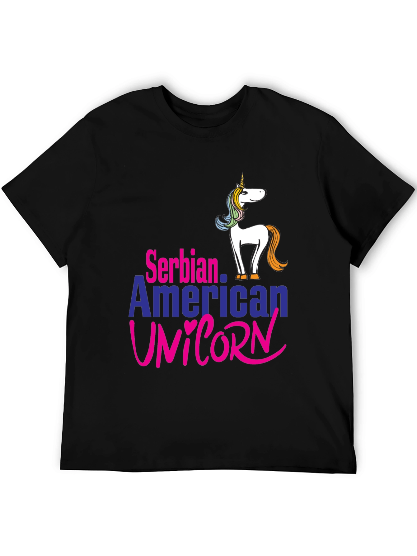 Serbian American Unicorn T-Shirt