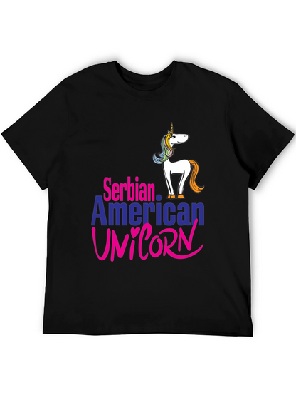 Serbian American Unicorn T-Shirt