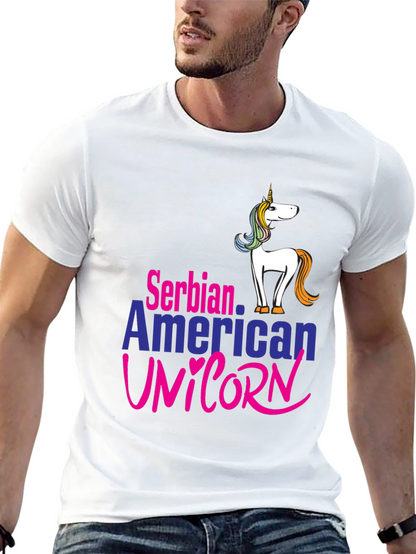 Serbian American Unicorn T-Shirt