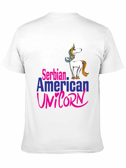 Serbian American Unicorn T-Shirt