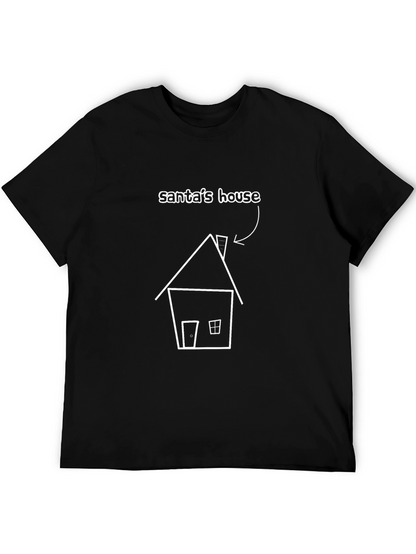 Santas House Black T-Shirt