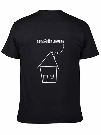Santas House Black T-Shirt