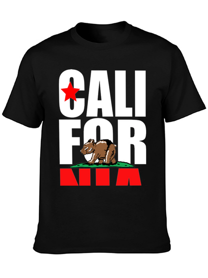 California Bear T-Shirt - Black Cali Pride Tee