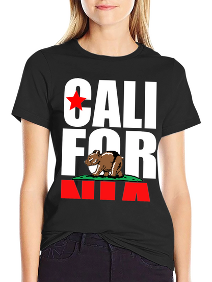 California Bear T-Shirt - Black Cali Pride Tee