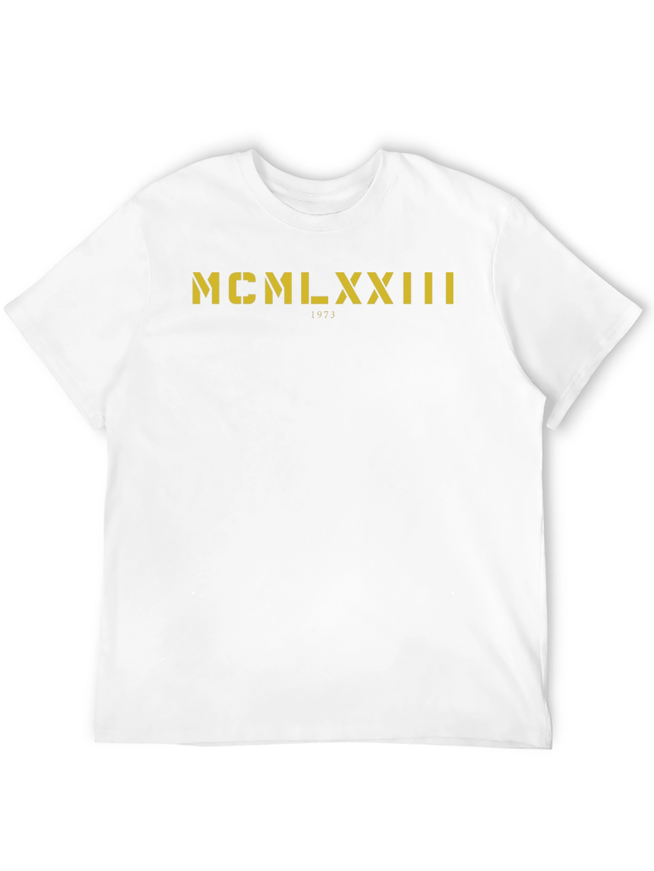 MCMLXXIII 1973 T-Shirt - Roman Numerals Birthday Gift