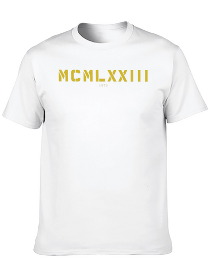 MCMLXXIII 1973 T-Shirt - Roman Numerals Birthday Gift