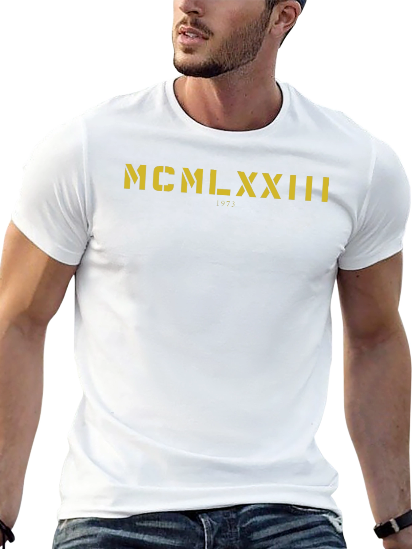 MCMLXXIII 1973 T-Shirt - Roman Numerals Birthday Gift
