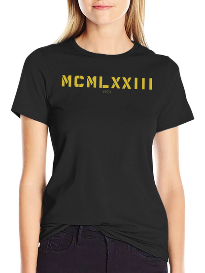 MCMLXXIII 1973 T-Shirt - Roman Numerals Birthday Gift