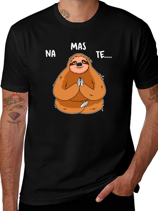 Namaste Sloth Graphic Tee - Yoga Humor