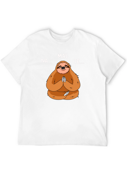 Namaste Sloth Graphic Tee - Yoga Humor