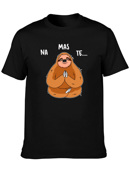 Namaste Sloth Graphic Tee - Yoga Humor