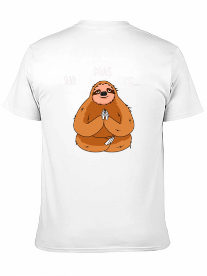 Namaste Sloth Graphic Tee - Yoga Humor