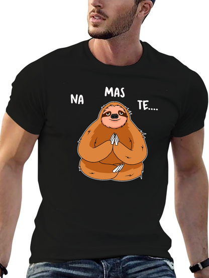 Namaste Sloth Graphic Tee - Yoga Humor