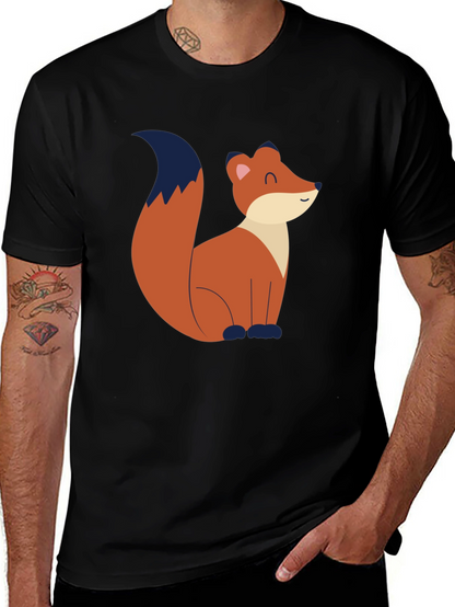 Fox Graphic Tee - Black Unisex T-Shirt