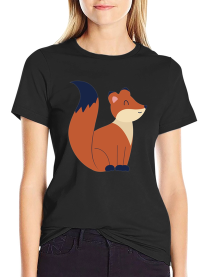Fox Graphic Tee - Black Unisex T-Shirt
