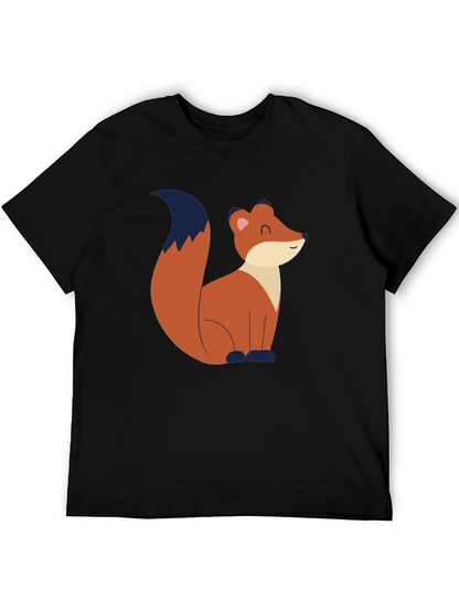 Fox Graphic Tee - Black Unisex T-Shirt