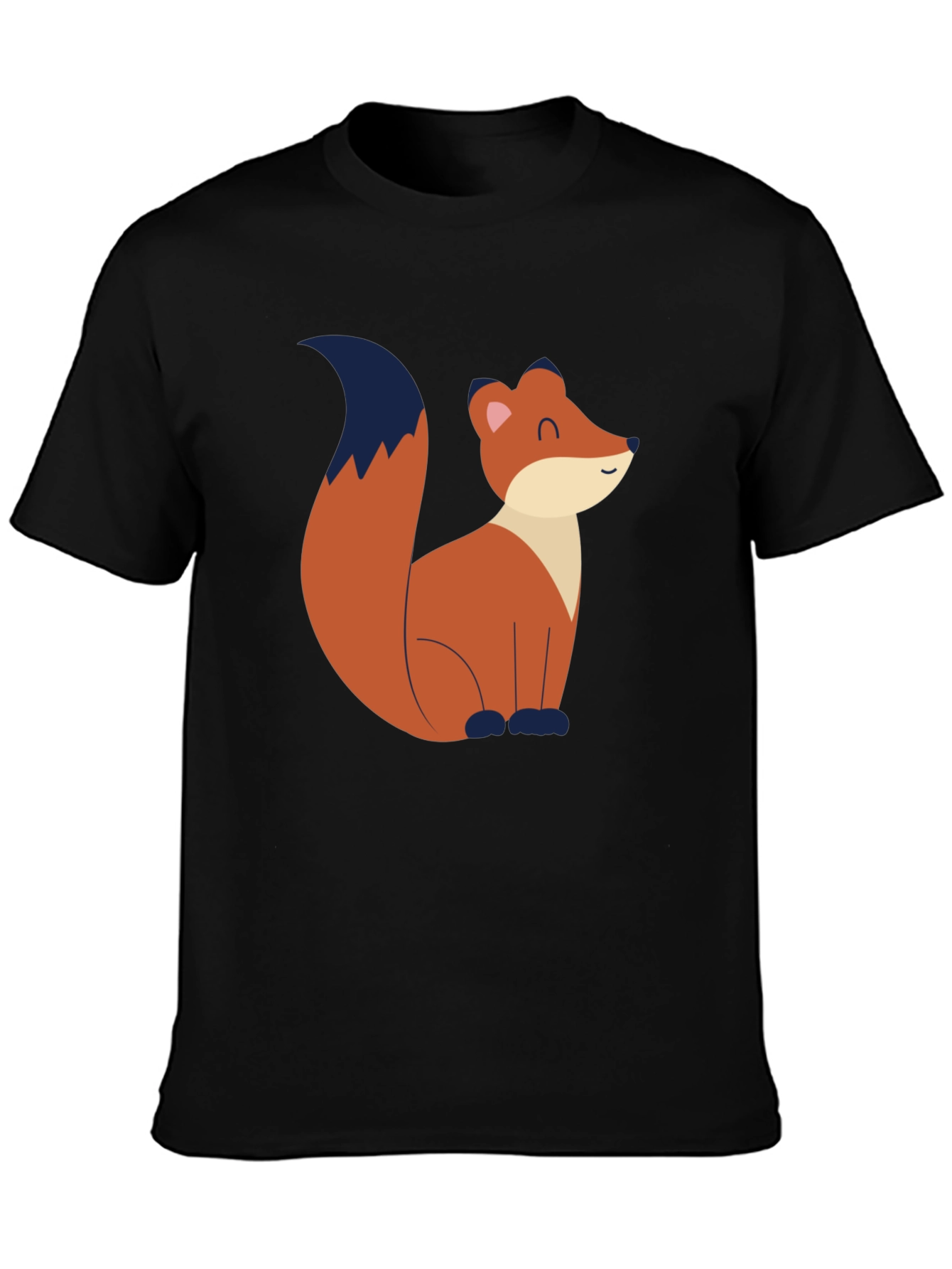 Fox Graphic Tee - Black Unisex T-Shirt