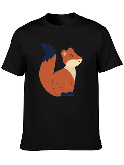 Fox Graphic Tee - Black Unisex T-Shirt