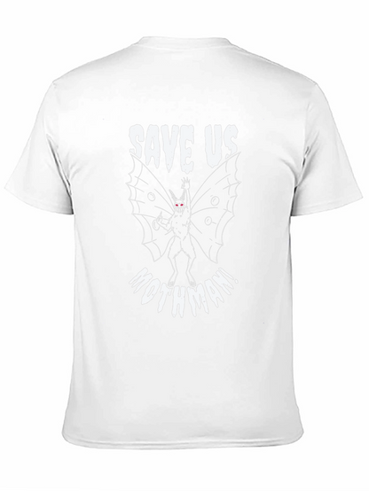 Save Us Mothman! Black Graphic Tee
