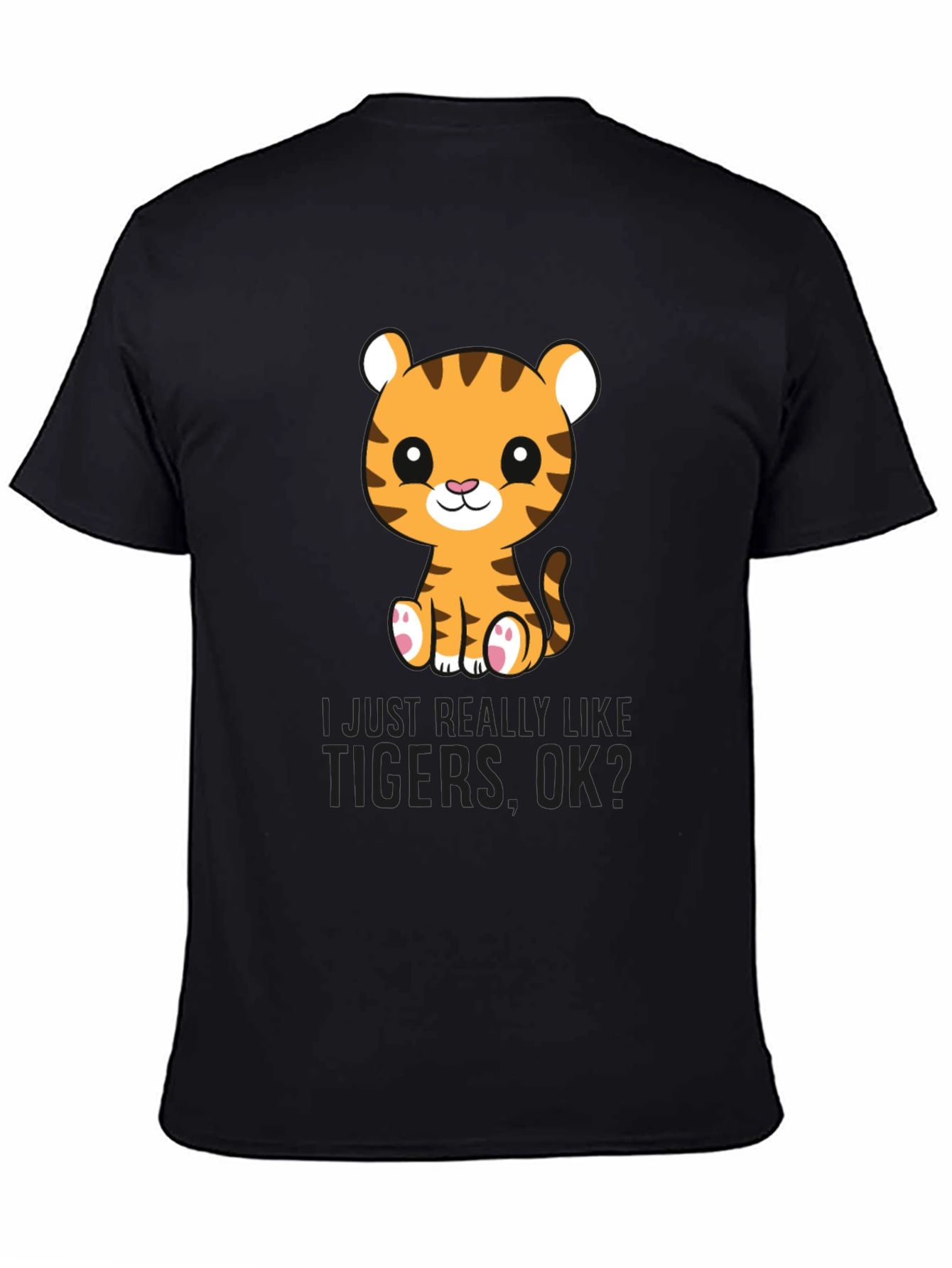 Cute Tiger Graphic T-Shirt - Love Tigers Tee