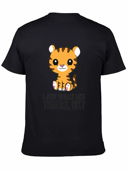 Cute Tiger Graphic T-Shirt - Love Tigers Tee