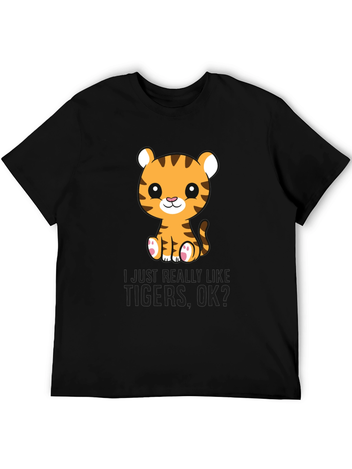 Cute Tiger Graphic T-Shirt - Love Tigers Tee